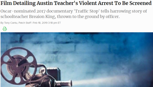 Film Detailing Austin Teacher's Violent Arrest To Be Screened