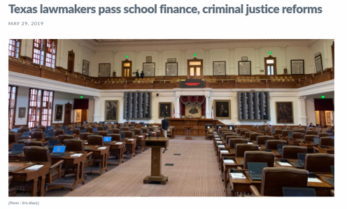 Texas lawmakers pass school finance, criminal justice reforms