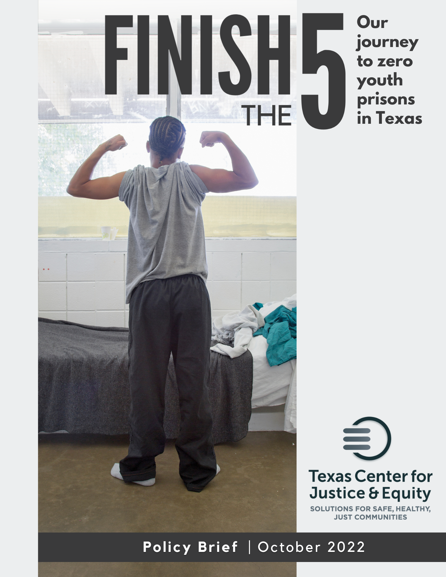 Cover of our Finish the 5 policy brief