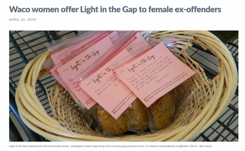 Waco women offer Light in the Gap to female ex-offenders