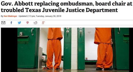 Gov. Abbott replacing ombudsman, board chair at troubled Texas Juvenile Justice Department