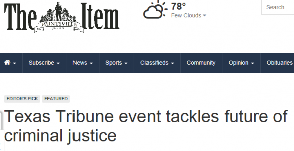 Texas Tribune event tackles future of criminal justice