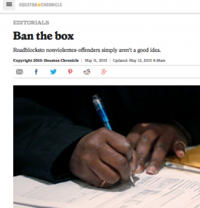 Ban the Box: Roadblocks to nonviolent ex-offenders simply aren't a good idea