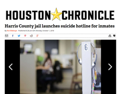 Harris County jail launches suicide hotline for inmates