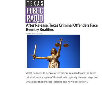 After Release, Texas Criminal Offenders Face Reentry Realities