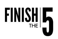 Finish the 5 logo