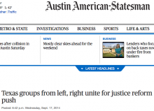 Texas groups from left, right unite for justice reform push