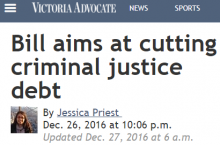 Bill aims at cutting criminal justice debt