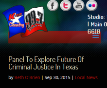 Panel To Explore Future Of Criminal Justice In Texas