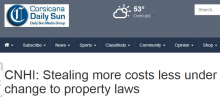 CNHI: Stealing more costs less under change to property laws 