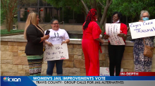Local groups rally against Travis County’s spending plan for women’s jail