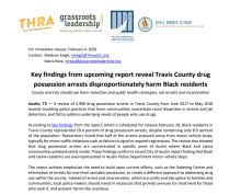 Key findings from upcoming report reveal Travis County drug possession arrests disproportionately harm Black residents