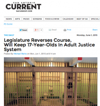 Legislature Reverses Course, Will Keep 17-Year-Olds In Adult Justice System