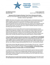 Statewide Leadership Council: Advocates Call for Emergency Planning in Texas Prisons Following Horrific Week [Press Release]