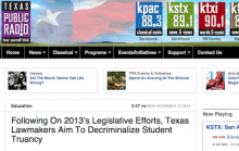 Following On 2013’s Legislative Efforts, Texas Lawmakers Aim To Decriminalize Student Truancy