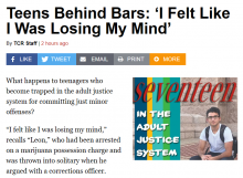Teens Behind Bars: ‘I Felt Like I Was Losing My Mind’