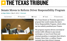 Senate Moves to Reform Driver Responsibility Program