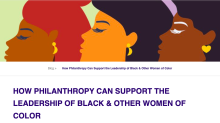 How Philanthropy Can Support the Leadership of Black & Other Women of Color