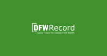 DFW Record logo on green background